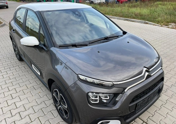 Citroen C3 cena 58900 przebieg: 10000, rok produkcji 2022 z Leszno małe 407